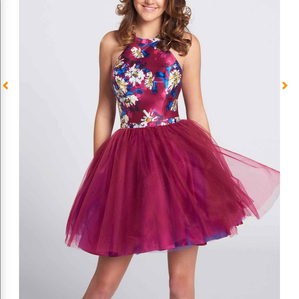 Ellie Wilde homecoming dress magenta new 10 short